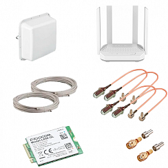 Роутер Keenetic Hopper + fibocom L850gl + антенна  + (сим-карта в подарок)